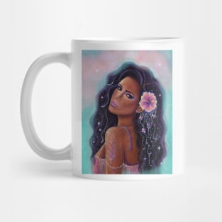 Summer Hibiscus mermaid by Renee Lavoie Mug